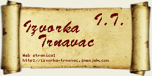 Izvorka Trnavac vizit kartica